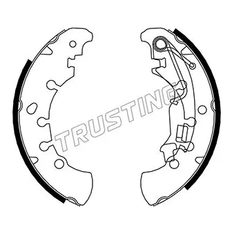 Jeu de mâchoires de frein TRUSTING 034.115