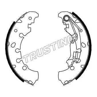Jeu de mâchoires de frein TRUSTING 034.116