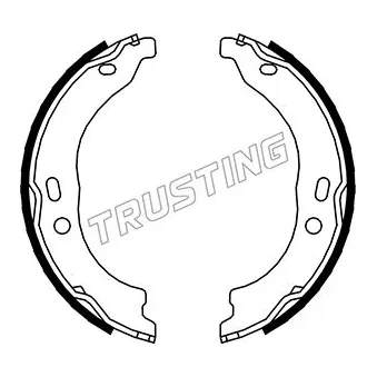 Jeu de mâchoires de frein, frein de stationnement TRUSTING 034.118