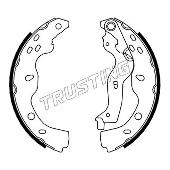 Jeu de mâchoires de frein TRUSTING 034.119