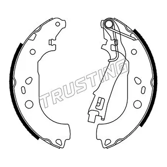 Jeu de mâchoires de frein TRUSTING 034.122
