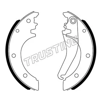 Jeu de mâchoires de frein TRUSTING