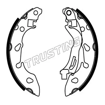 Jeu de mâchoires de frein TRUSTING 034.125