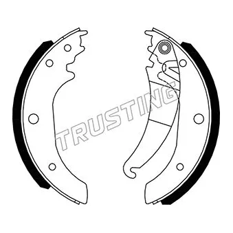 Jeu de mâchoires de frein TRUSTING