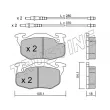 Jeu de 4 plaquettes de frein avant TRUSTING 039.1 - Visuel 2