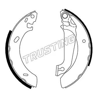 Jeu de mâchoires de frein TRUSTING