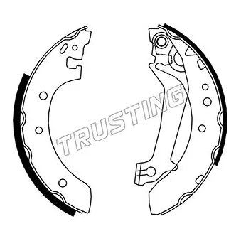Jeu de mâchoires de frein TRUSTING 040.142