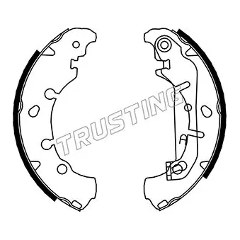 Jeu de mâchoires de frein TRUSTING 040.149