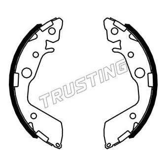 Jeu de mâchoires de frein TRUSTING 044.027