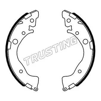 Jeu de mâchoires de frein TRUSTING 044.028