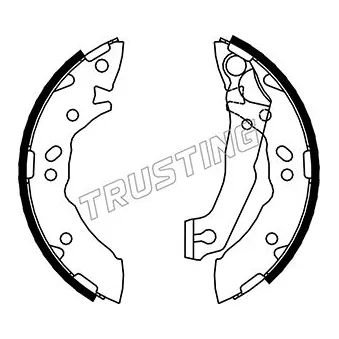 Jeu de mâchoires de frein TRUSTING 046.204