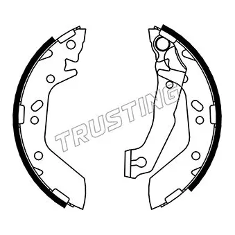 Jeu de mâchoires de frein TRUSTING 046.205