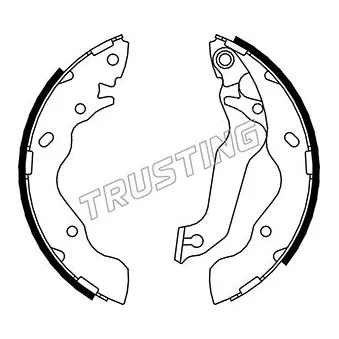 Jeu de mâchoires de frein TRUSTING 046.206