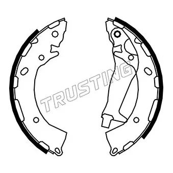 Jeu de mâchoires de frein TRUSTING 046.213