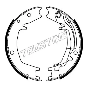 Jeu de mâchoires de frein, frein de stationnement TRUSTING 046.215Y