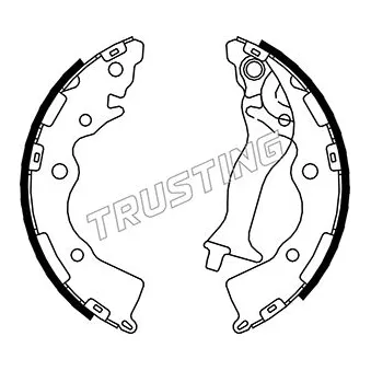 Jeu de mâchoires de frein TRUSTING 046.218