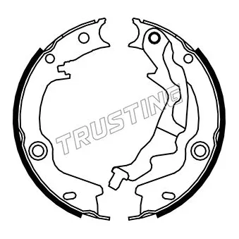 Jeu de mâchoires de frein, frein de stationnement TRUSTING 046.223