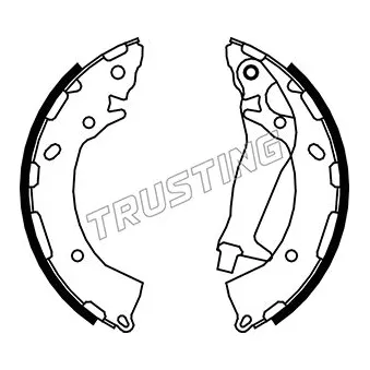 Jeu de mâchoires de frein TRUSTING 046.225
