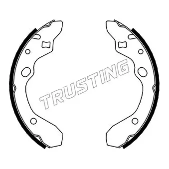 Jeu de mâchoires de frein TRUSTING 049.144
