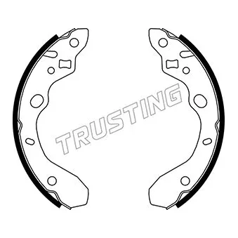 Jeu de mâchoires de frein TRUSTING 049.148