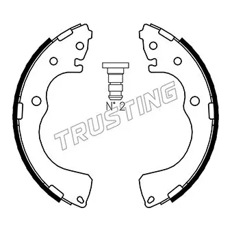 Jeu de mâchoires de frein TRUSTING 049.152
