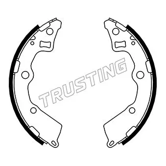 Jeu de mâchoires de frein TRUSTING 049.164