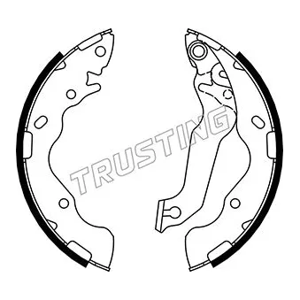 Jeu de mâchoires de frein TRUSTING 049.168