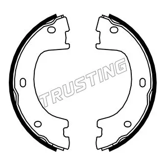 Jeu de mâchoires de frein, frein de stationnement TRUSTING 052.136