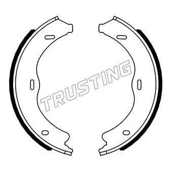 Jeu de mâchoires de frein, frein de stationnement TRUSTING