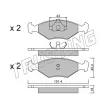 Jeu de 4 plaquettes de frein avant TRUSTING 059.3 - Visuel 2