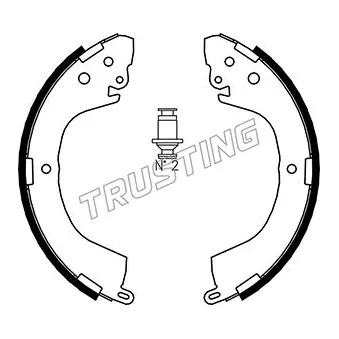 Jeu de mâchoires de frein TRUSTING 064.171