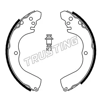 Jeu de mâchoires de frein TRUSTING 064.172