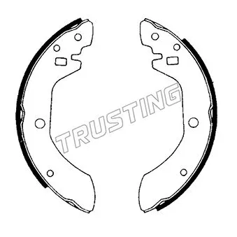 Jeu de mâchoires de frein TRUSTING 067.145