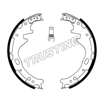 Jeu de mâchoires de frein TRUSTING 067.174