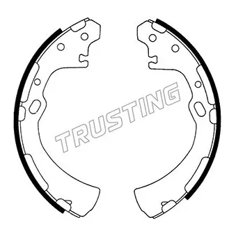 Jeu de mâchoires de frein TRUSTING 067.175