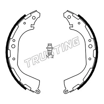 Jeu de mâchoires de frein TRUSTING 067.183