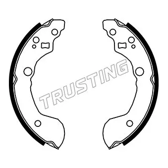Jeu de mâchoires de frein TRUSTING 067.187