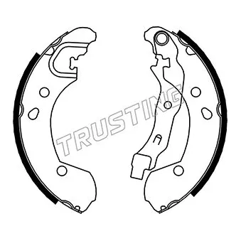 Jeu de mâchoires de frein TRUSTING 067.192
