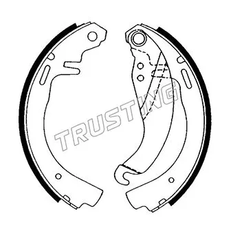 Jeu de mâchoires de frein TRUSTING 073.160