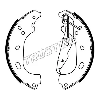 Jeu de mâchoires de frein TRUSTING 073.177