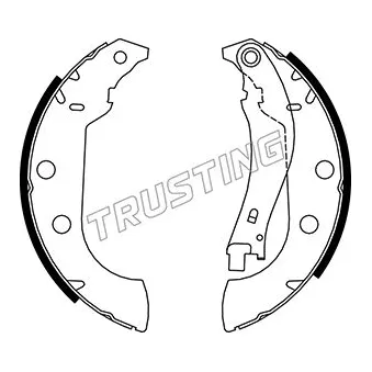 Jeu de mâchoires de frein TRUSTING 079.190