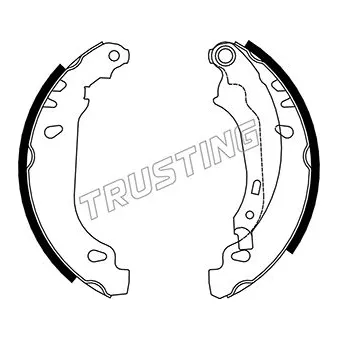 Jeu de mâchoires de frein TRUSTING 079.191
