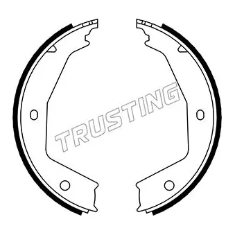 Jeu de mâchoires de frein, frein de stationnement TRUSTING 079.194