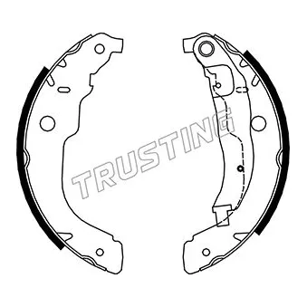 Jeu de mâchoires de frein TRUSTING 079.196