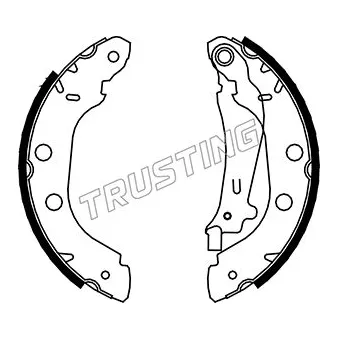 Jeu de mâchoires de frein TRUSTING 088.226