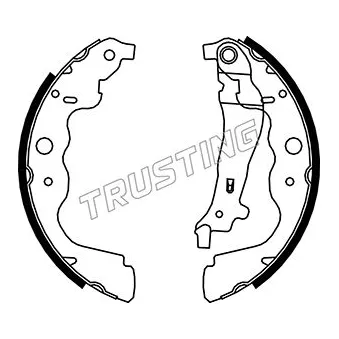 Jeu de mâchoires de frein TRUSTING 088.240