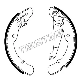 Jeu de mâchoires de frein TRUSTING 106.219