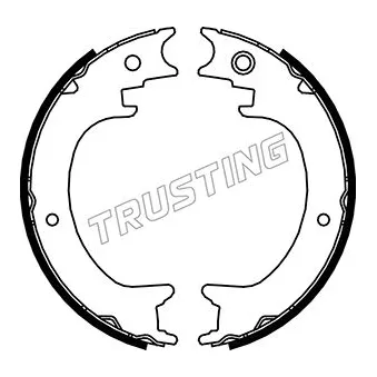 Jeu de mâchoires de frein, frein de stationnement TRUSTING