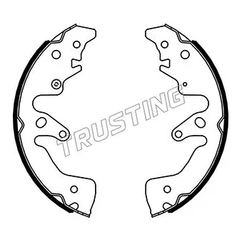 Jeu de mâchoires de frein TRUSTING