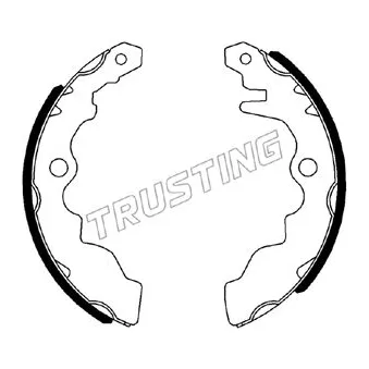 Jeu de mâchoires de frein TRUSTING 110.342